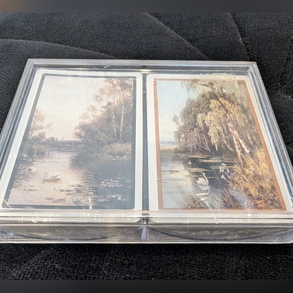 Vintage playing cards Landscape painting high quality cards, made in Canada - Picture 1 of 4